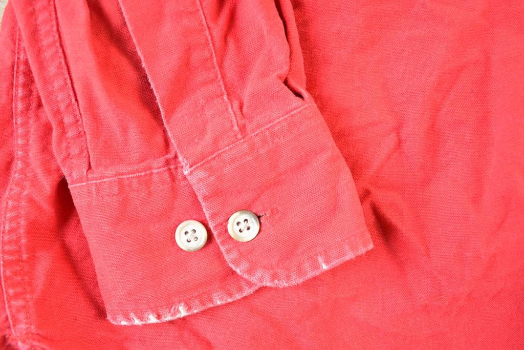 Vintage 1990s Lands End South Western Style Button Up Rodeo Shirt Mens Large