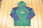 Vintage 1990s USA Olympic Fleece Outdoorsman Hooded Sweater Men's M