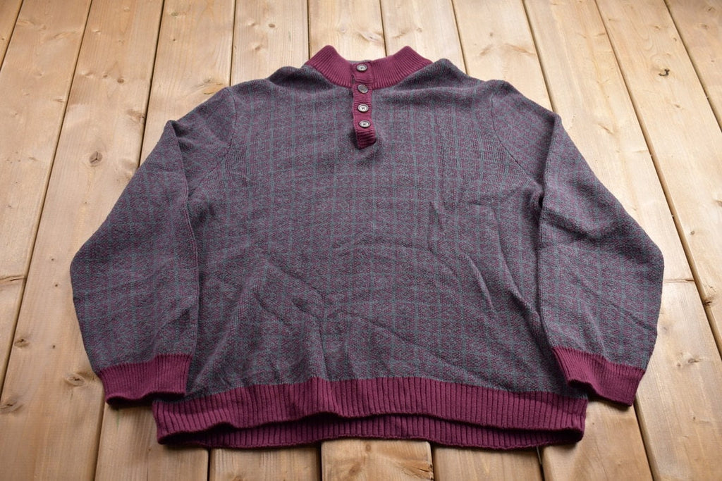 Vintage 1990s Jasso Ella Knitted Collared Sweater