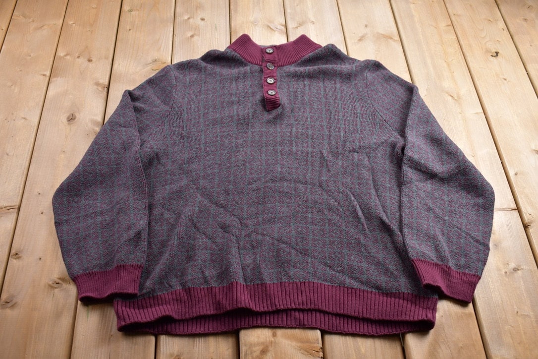 Vintage 1990s Jasso Ella Knitted Collared Sweater