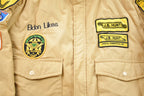 Vintage 1986 Trucker Assc. Trainer Of The Year Patchwork Puffer Jacket