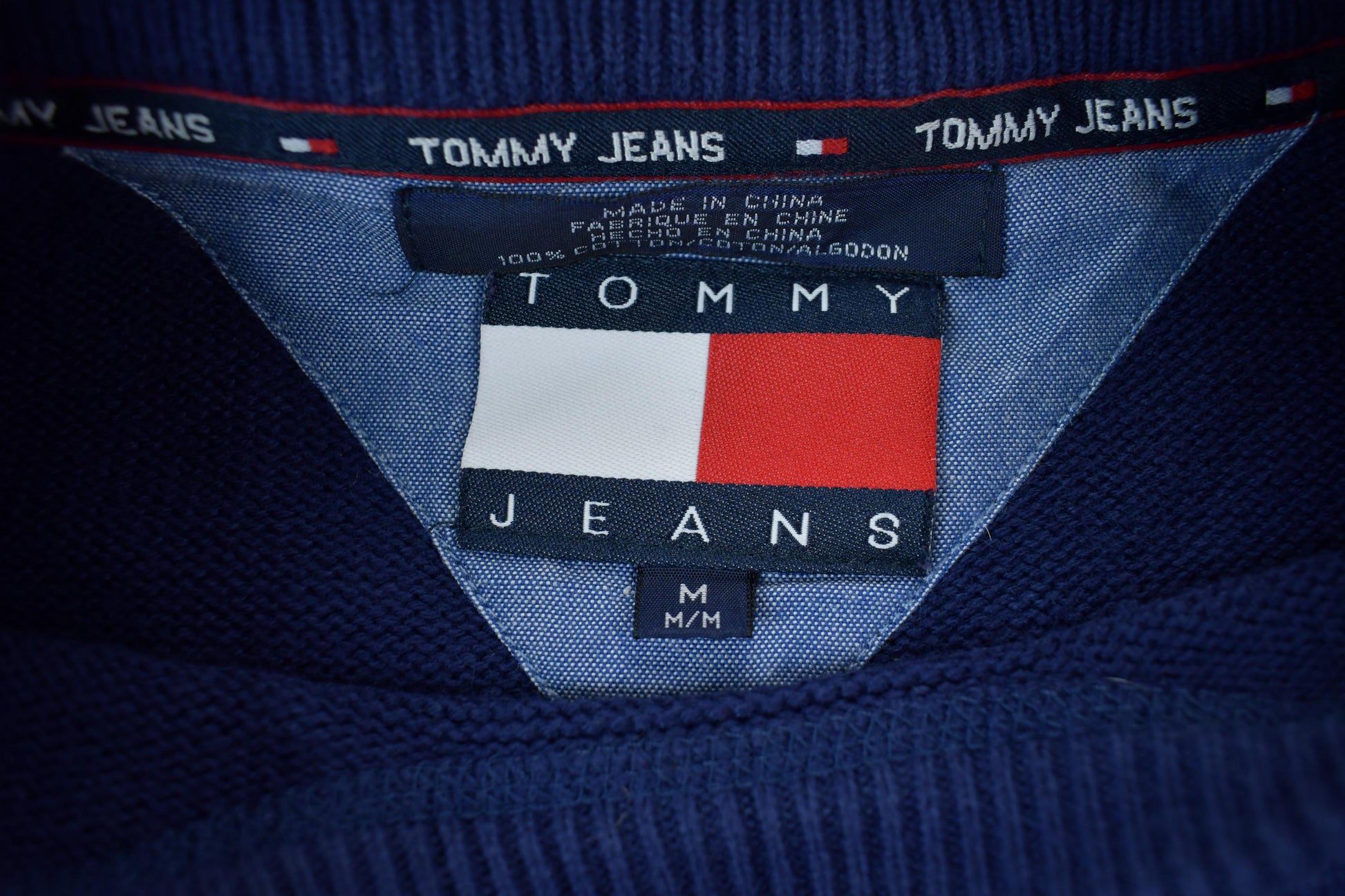 Vintage 1990s Tommy Jeans Knit Crewneck Sweater