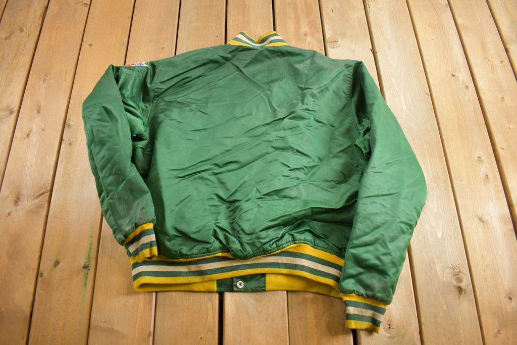 Vintage 1980s Green Bay Packers NFL Satin Starter Jacket