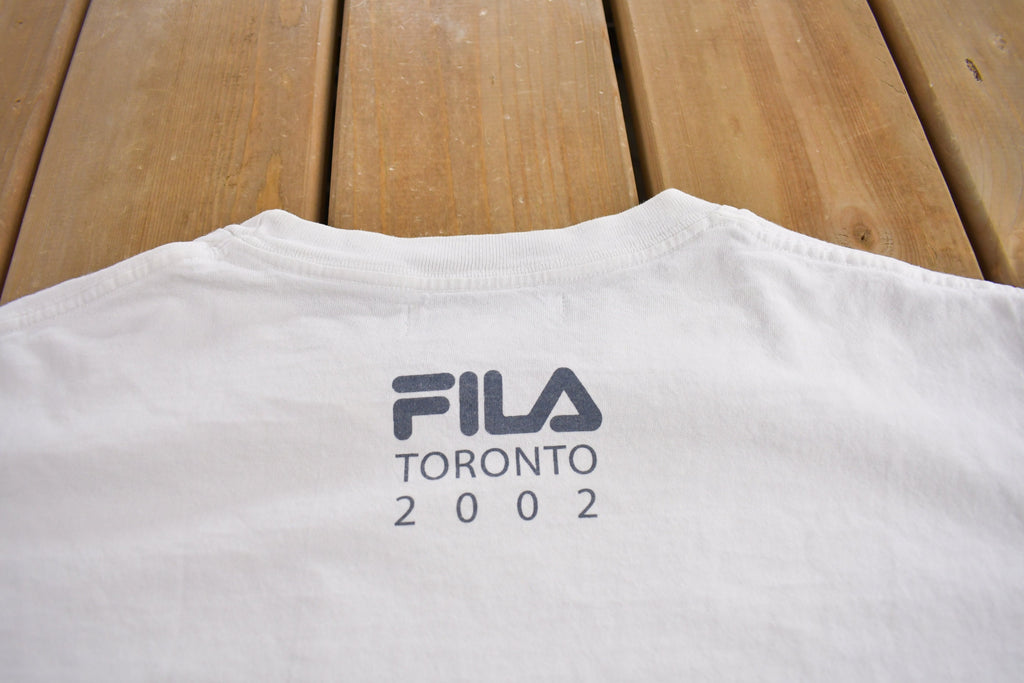 Vintage 2002 Tennis Masters Canada Graphic Fila T Shirt