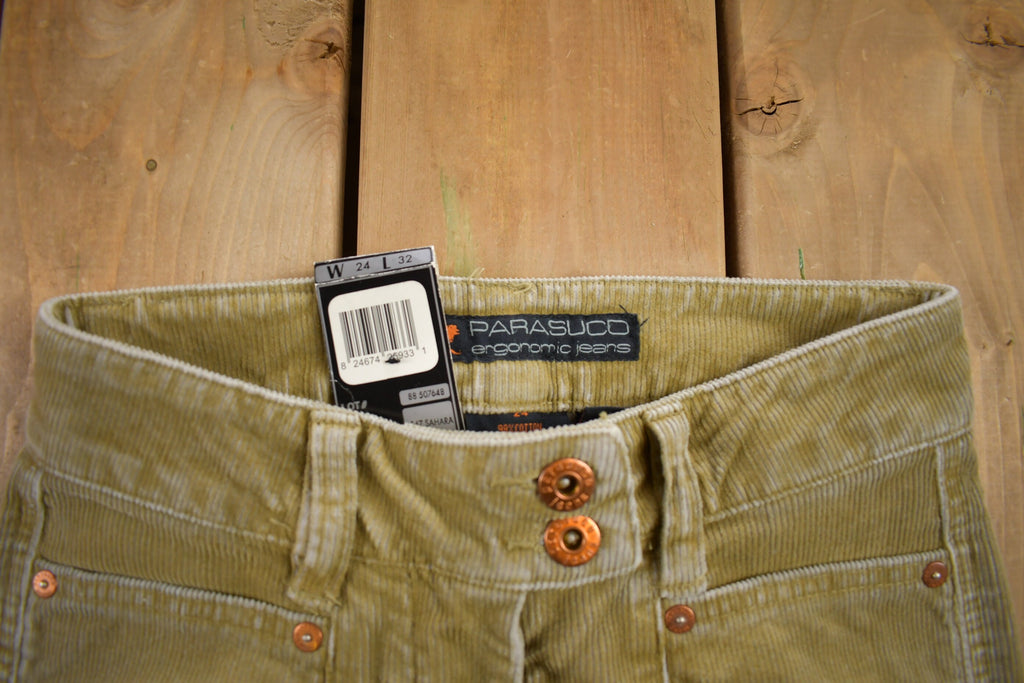 Vintage 1990s Parasuco Deadstock Green Pants Size 26x31