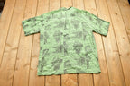 Vintage 1990s JT Beckett Patterned Button Up Short Sleeve Shirt