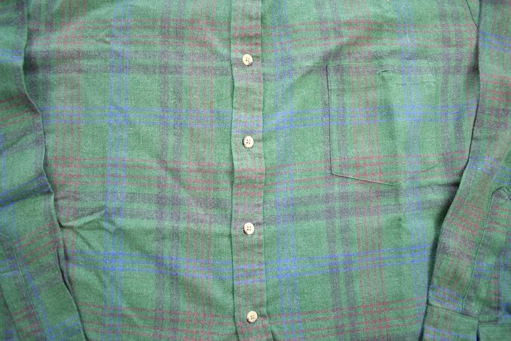 Vintage 1980s Arrow Fireside Plaid Button Up Shirt