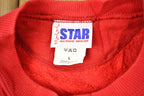 Vintage 1990s Star Activewear Blank Red Crewneck Sweatshirt