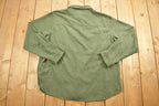 Vintage 1990s St Johns Bay Blank Green Button Up Shirt