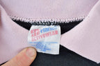 Vintage 1990s Cute Collared Woman's Face Crewneck Sweater