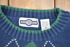 Vintage Knitted Golf Traders Argyle Sweater