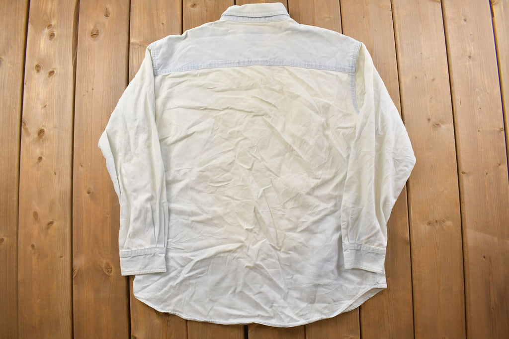 Vintage 1990s Cape Cod Denim Button Up Shirt