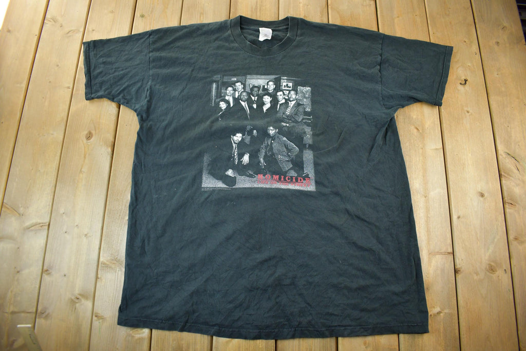 Vintage 1998 Homicide Life of the Street TV Promo T-Shirt Men's 2XL
