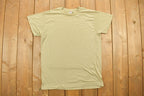 Vintage 1990s Blank Beige T-Shirt