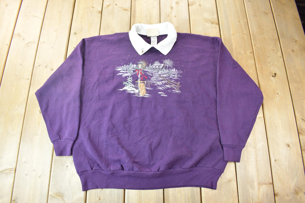 Vintage 1990s Cute Winter Theme Sweater