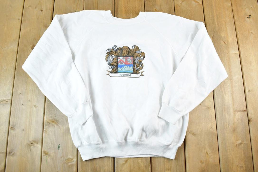 Vintage 1990s Boehm Crewneck Sweatshirt Mens M