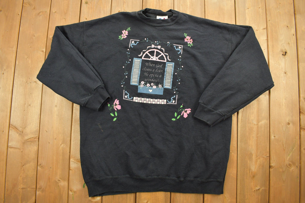 Vintage 1990s Christian Themed Religious Sweatshirt