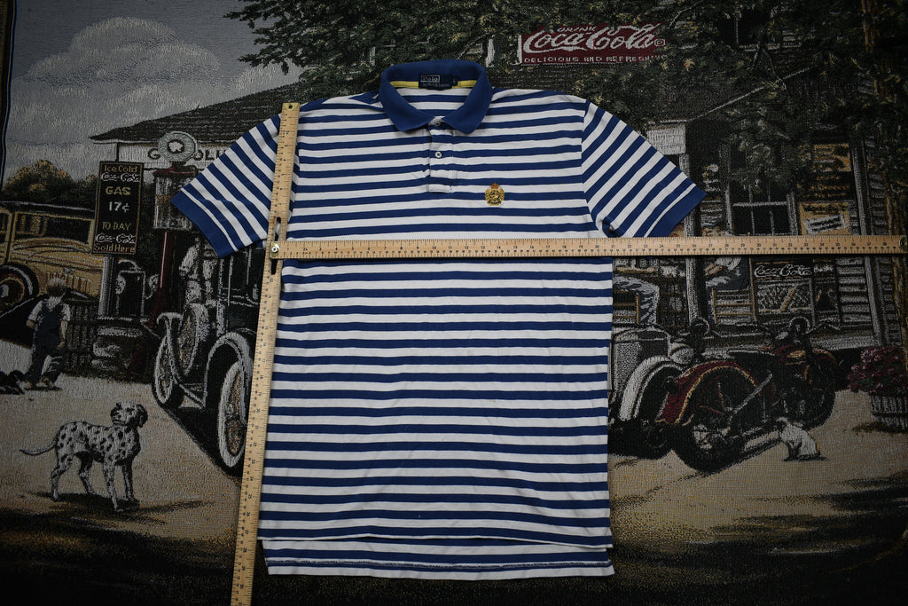Vintage 1990s Polo Ralph Lauren Striped Crest Shirt