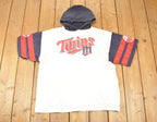 Vintage 1990s Apex One Minnesota Twins Hooded MLB T-Shirt Men's XL