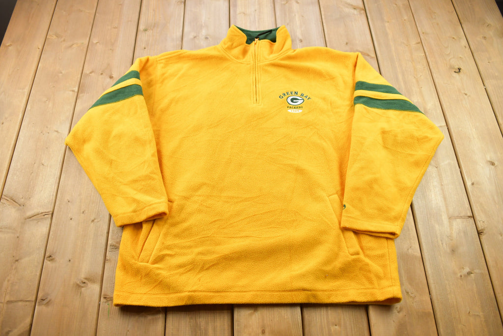 Vintage 1990s Green Bay Packers NFL Quarter Zip Sweatshirt