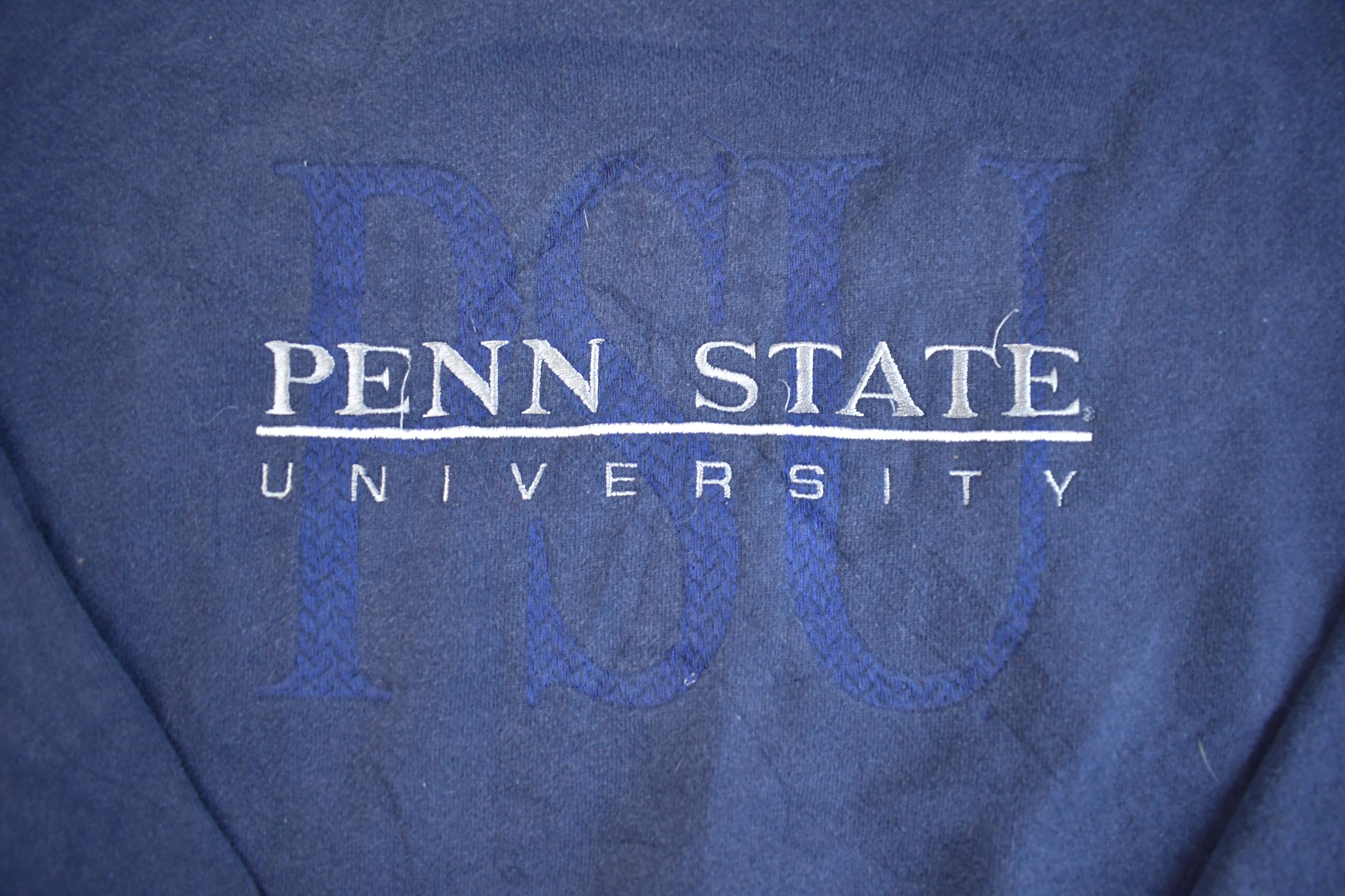 Vintage 1990s Boxy Penn State University Crewneck Made In USA - XL