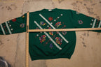 Vintage 1990s Main St. Christmas Graphic Crewneck , Christmas Pattern Print , Vintage Holiday Sweatshirt , Athletic Pullover , Made In USA
