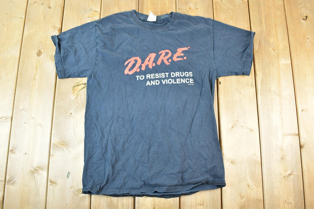 Vintage 1990s Dare to Resist Drugs And Violence Souvenir T-Shirt Mens M