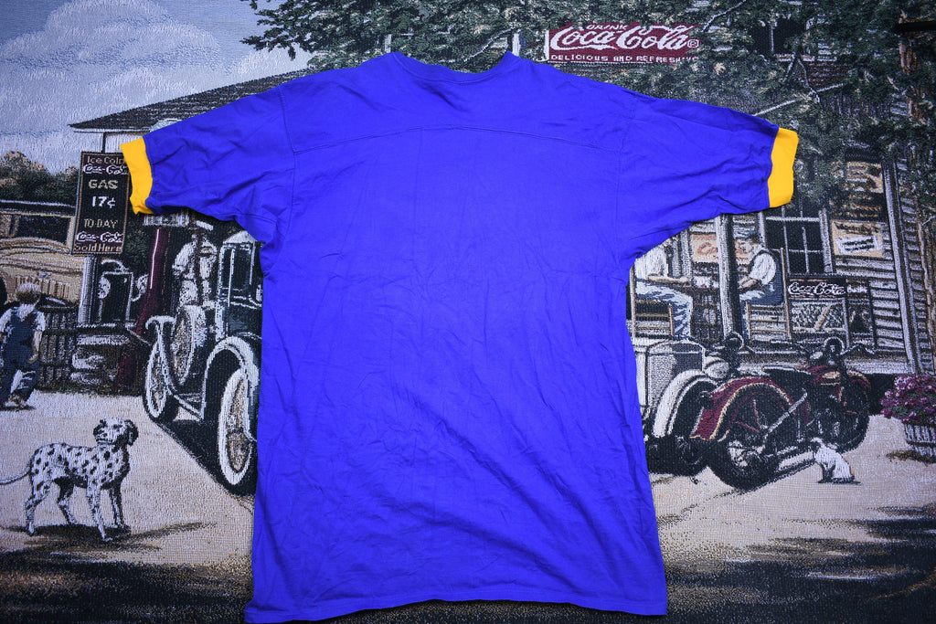 Vintage 1980s Russell Athletics Varsity Style Ringer T Shirt