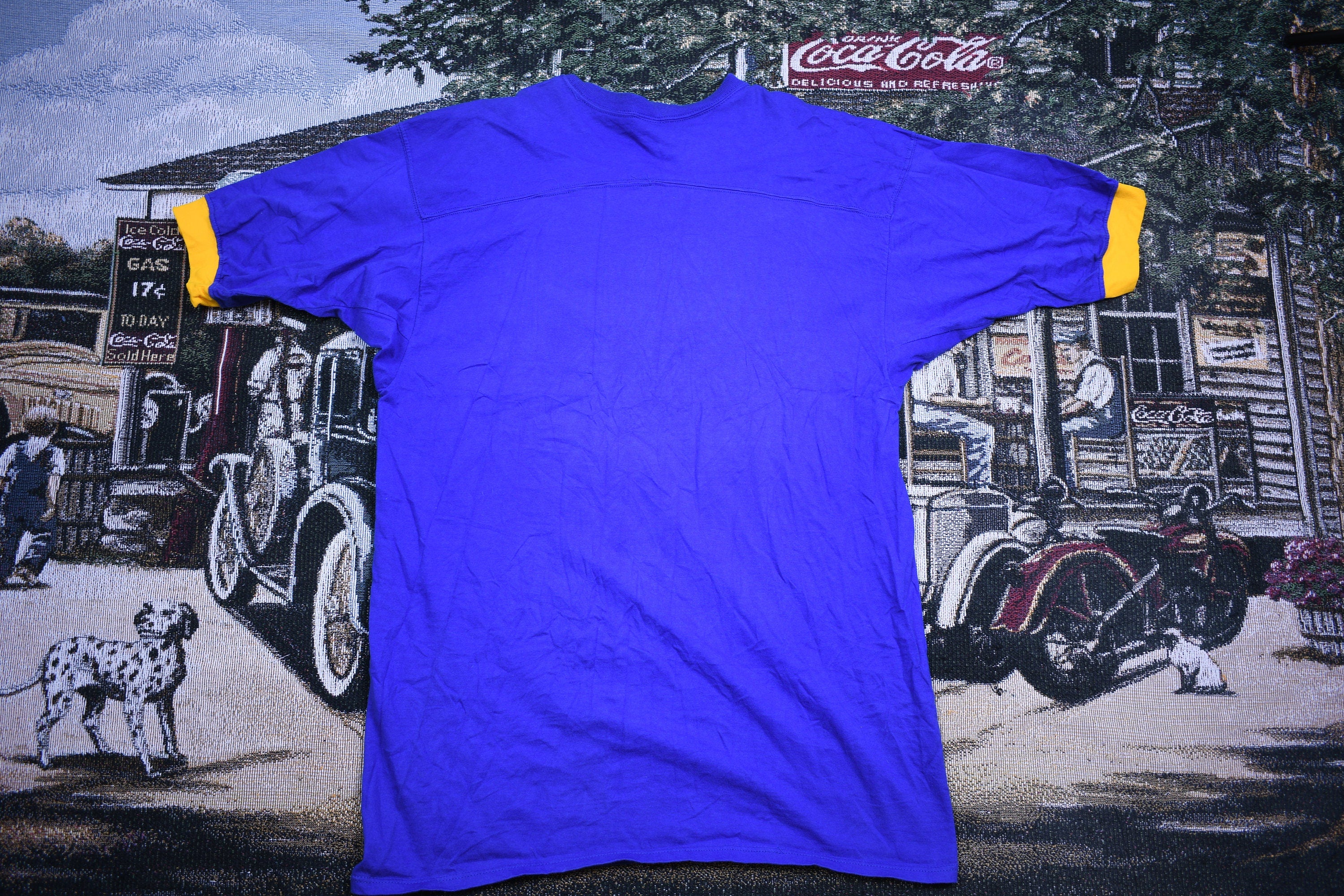 Vintage 1980s Russell Athletics Varsity Style Ringer T Shirt