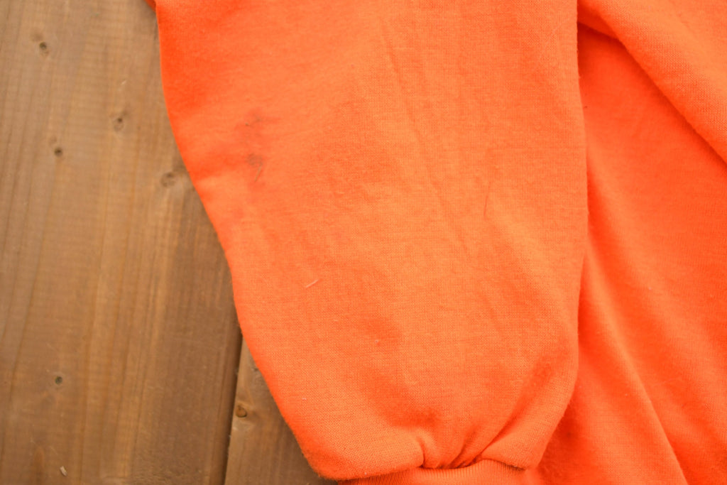 Vintage 1990s Muleskins Thermal Blank Zip Up Hoodie / 90s Crewneck / Made In USA / Essential / Streetwear / 90s Blank / 90s Zip Up