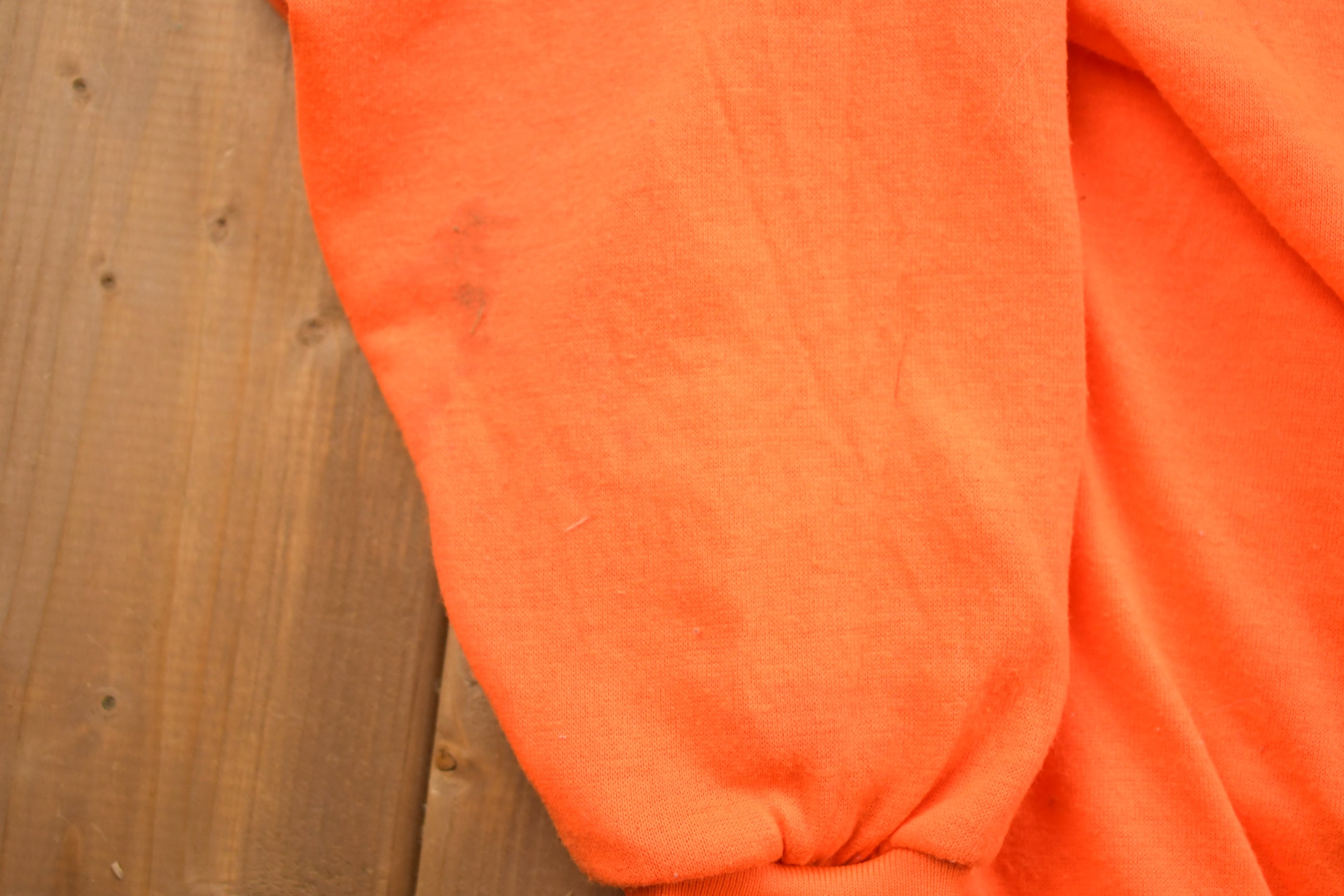 Vintage 1990s Muleskins Thermal Blank Zip Up Hoodie / 90s Crewneck / Made In USA / Essential / Streetwear / 90s Blank / 90s Zip Up