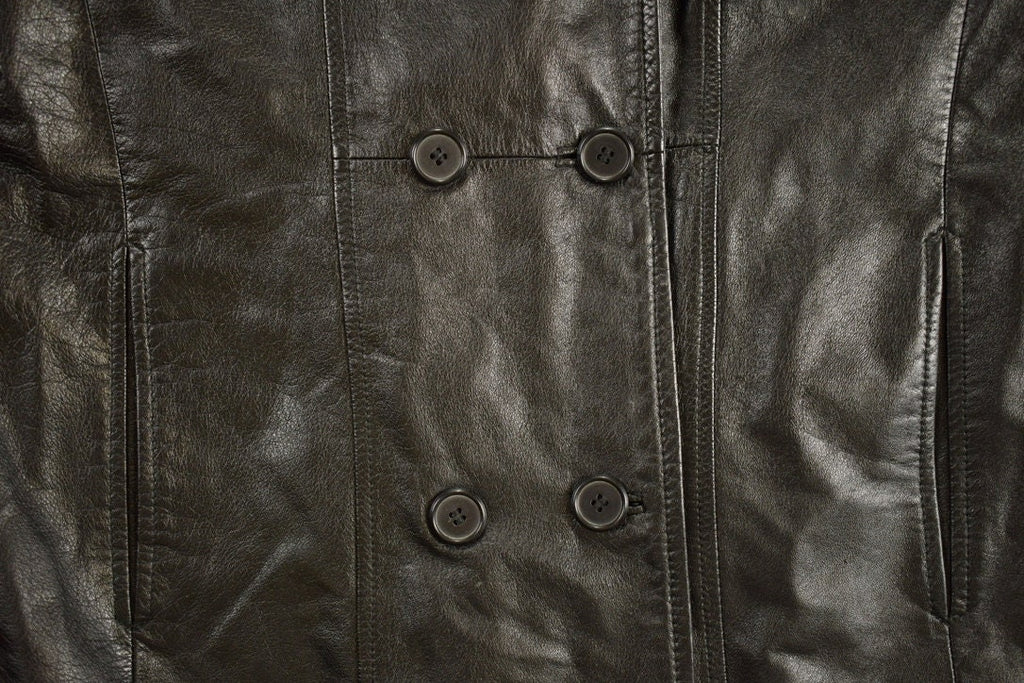 Vintage 1990s Danier Black Leather Jacket