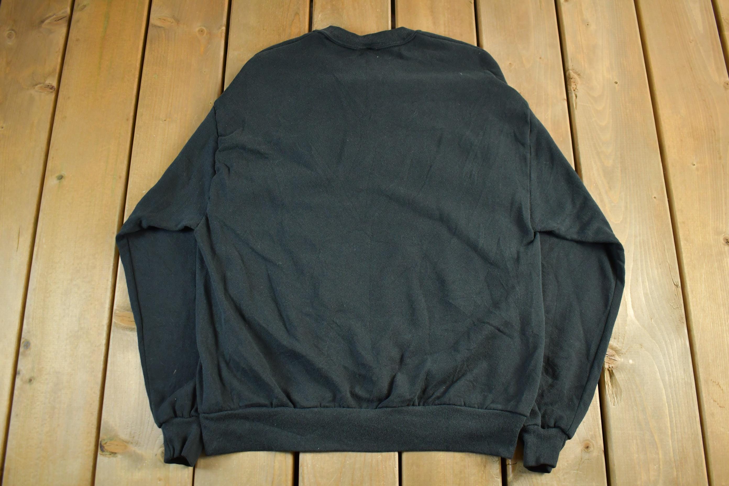 Vintage 1990s Wolf Nature Crewneck Sweatshirt Men's M-L