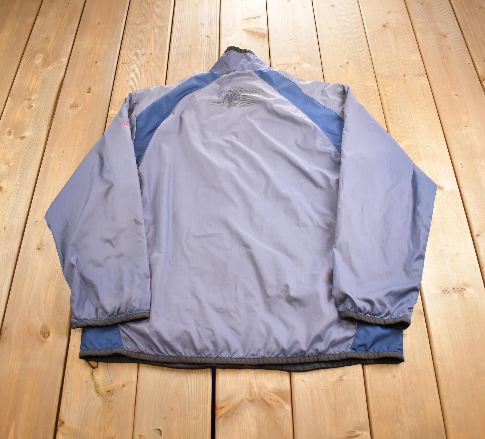 Vintage 2000s Nike Mini Swoosh Color Block Windbreaker Jacket