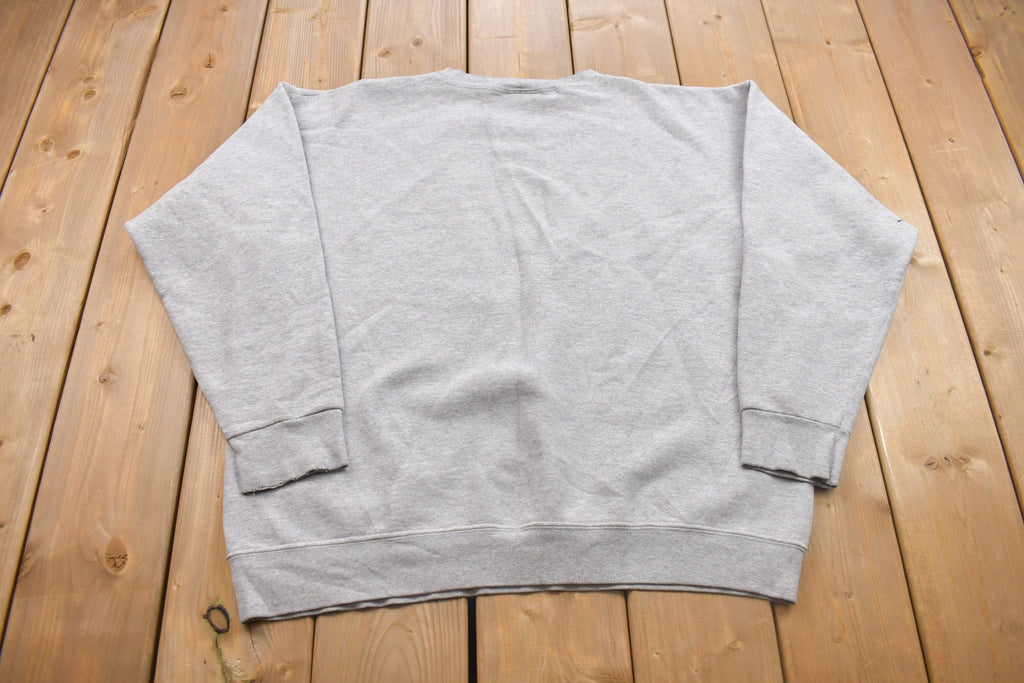 Vintage 1980s Converse Blank Grey Crewneck Sweatshirt