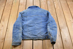 Vintage 1970s Olympic Sherpa Lined Denim Jean Jacket