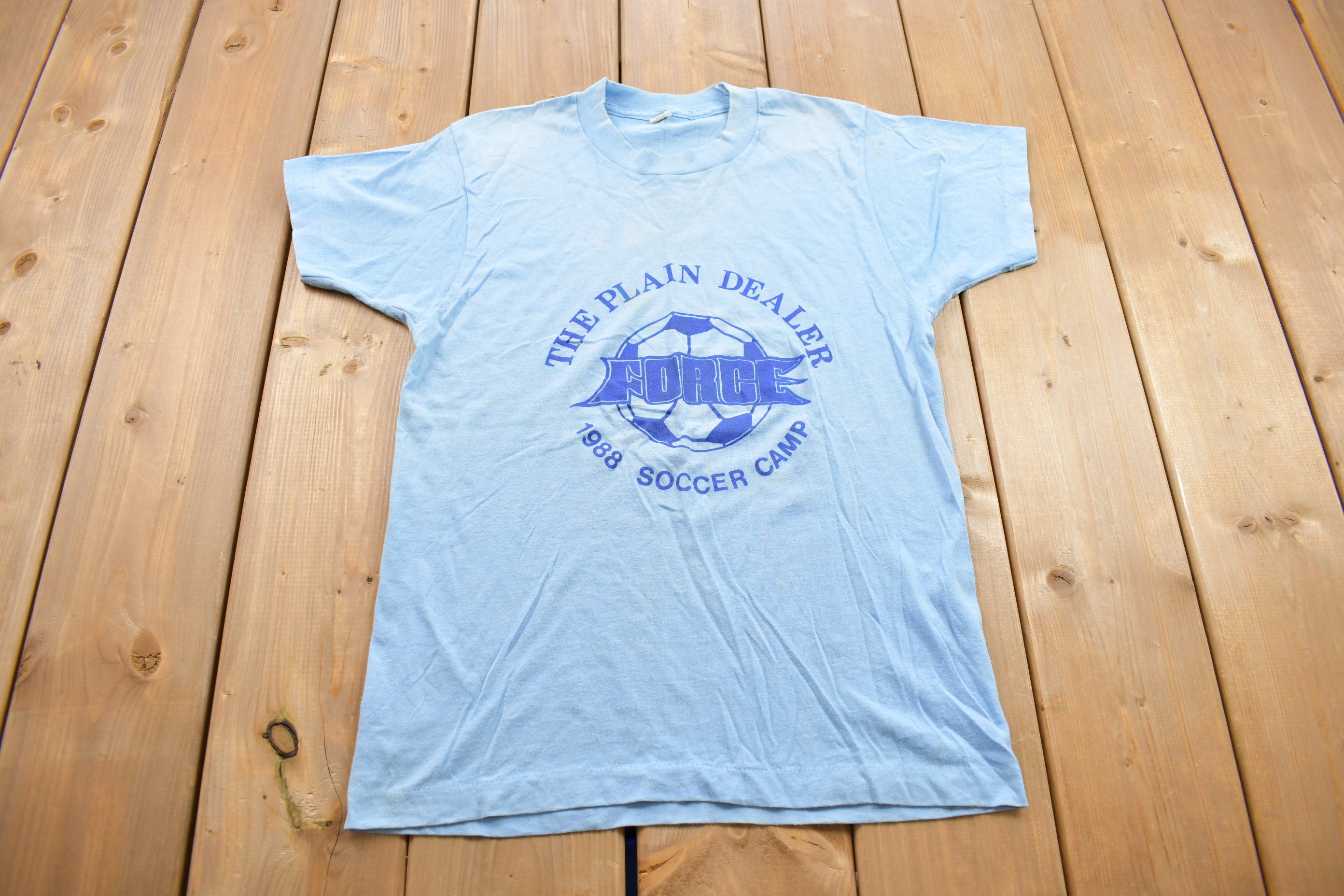 Vintage 1988 Soccer Camp Graphic T Shirt
