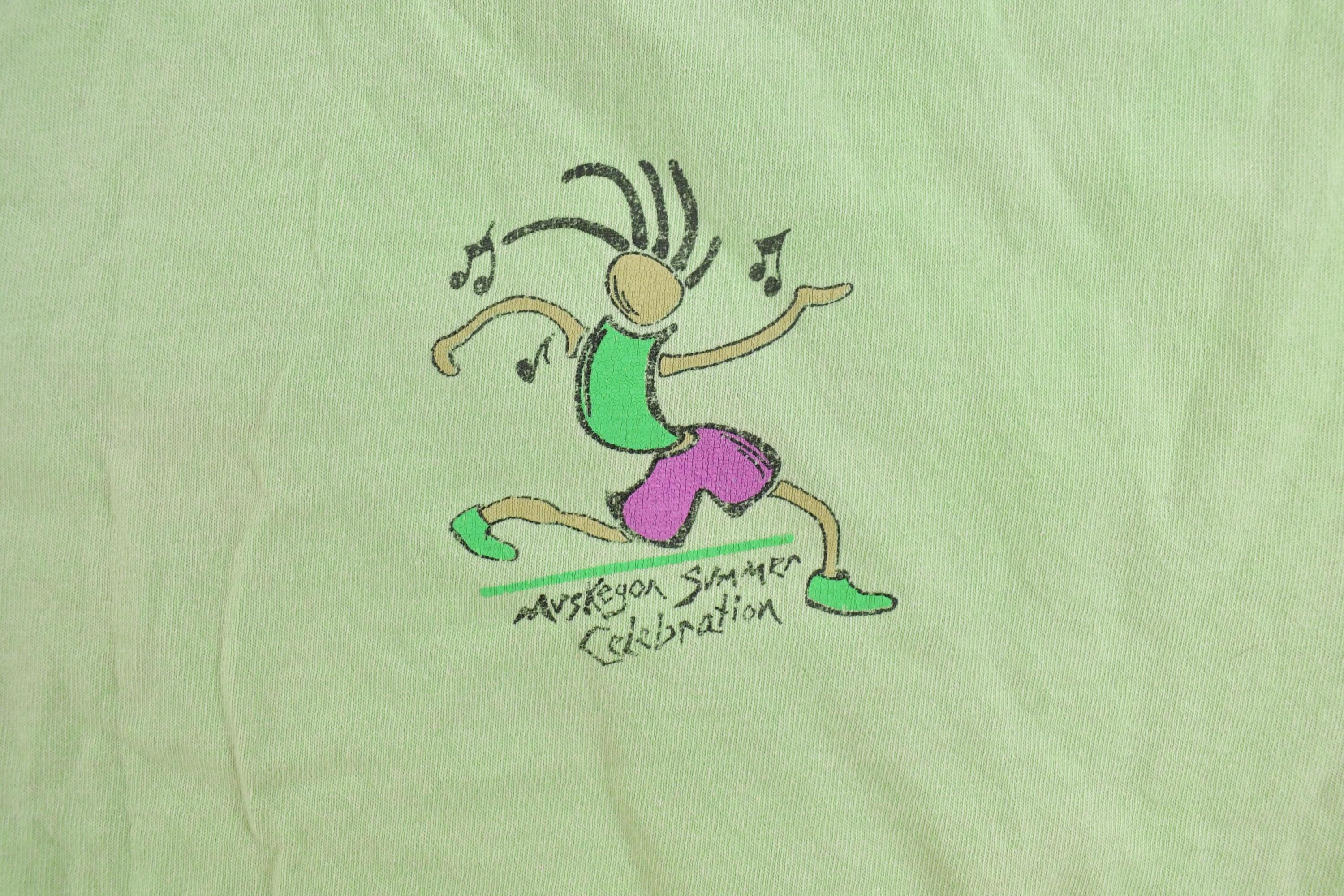 Vintage 1990s Summer Celebration Dancing Souvenir T-Shirt