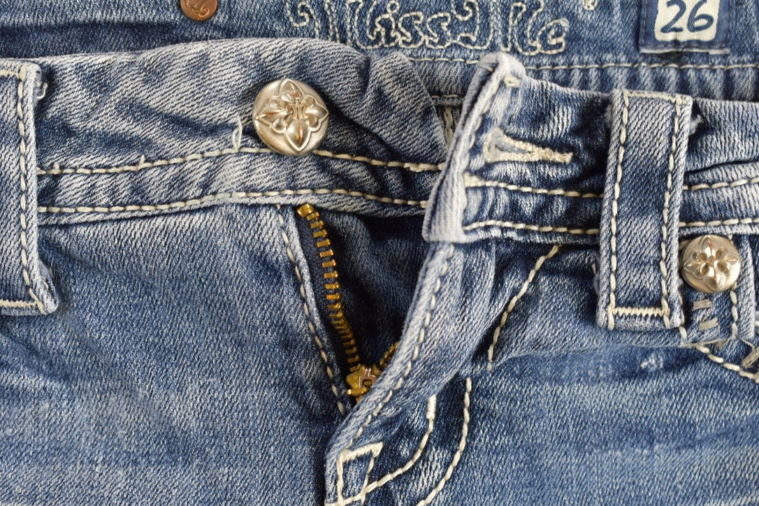 Vintage Y2K Miss Me Denim Jeans Size 28 X 34