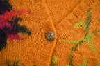 Vintage 1990s Michelle Stuart Studio Mohair Knit Cardigan Sweater