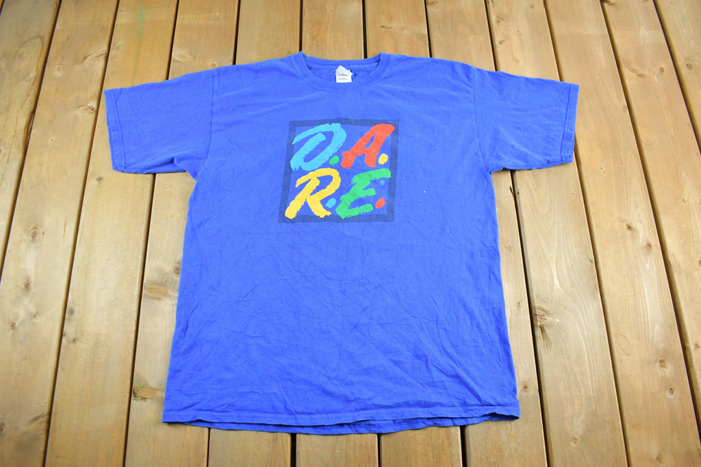 Vintage 2000s Dare to Resist Drugs And Violence Souvenir T-Shirt Men's XL