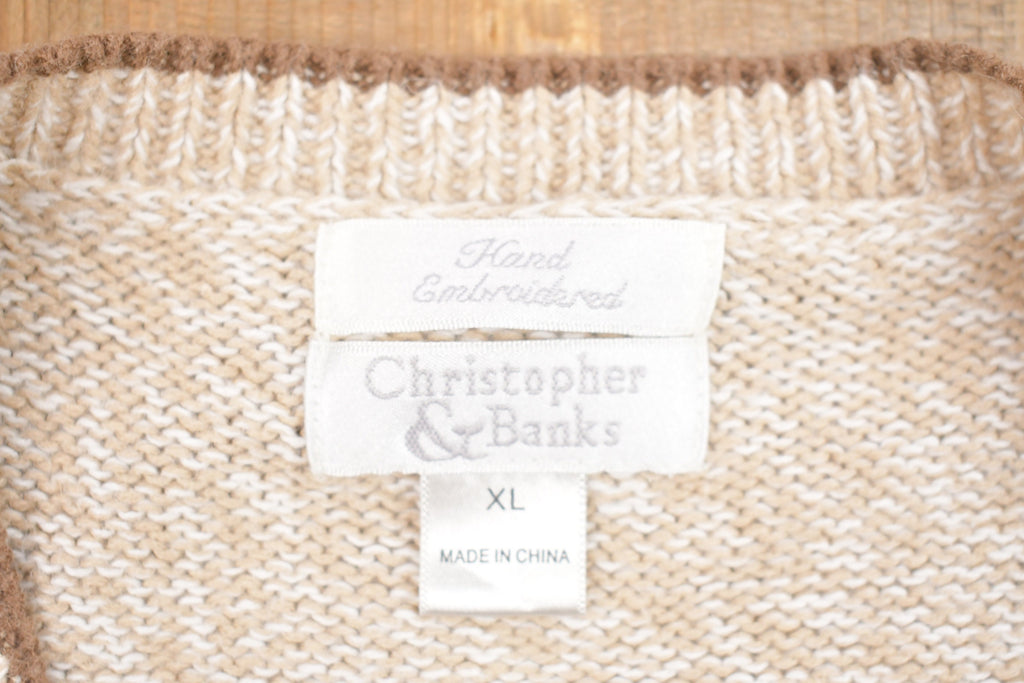 Vintage Christopher & Banks Knitted Sweater Vest