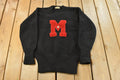 Vintage 1940s Lanza Knit Collegiate Varsity Style Sweater Men's Medium /