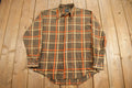 Vintage 1990s Plaid Check Button Up Shirt