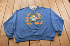 Vintage 1990s Scarecrow Theme Crewneck Sweater