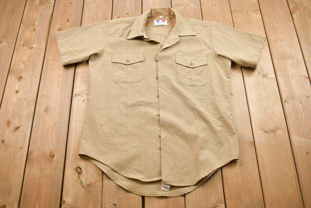 Vintage 1990s Flying Cross Button Up T- Shirt