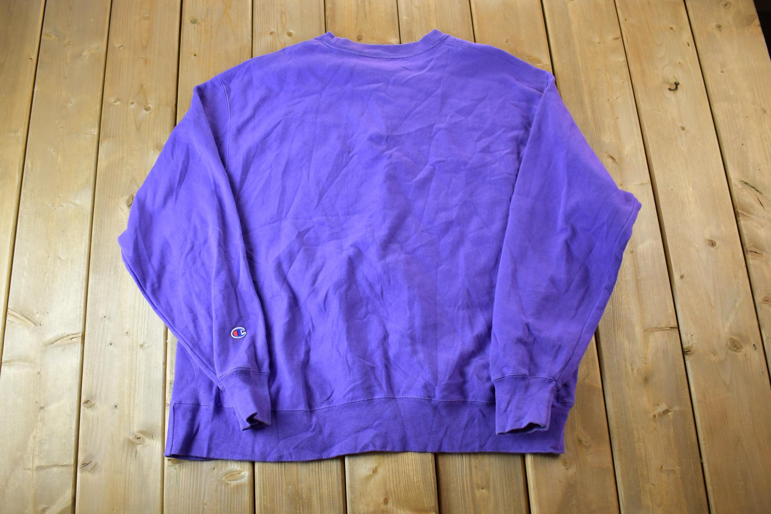 Vintage 1990s Purple Champion Reverse Weave Sweatshirt