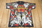 Vintage 1990s Deadstock The Tragically Hip All Over Print Single Stitch Graphic Brockum Band Tee Made in USA