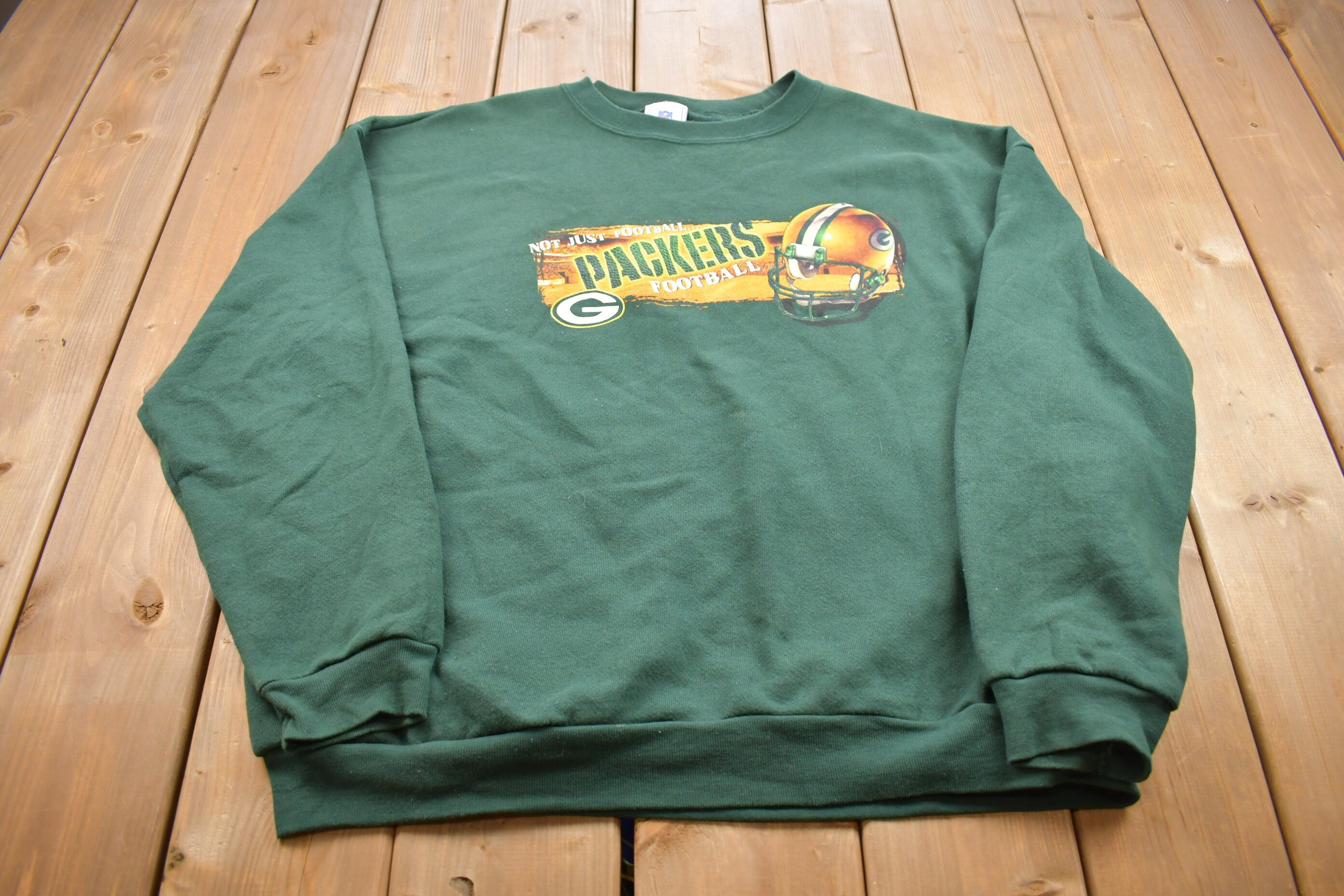 Vintage 1990s Green Bay Packers Football Crewneck Sweatshirt