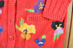 Vintage 1990s Knit Abstract Pattern Crewneck Sweater Womens M